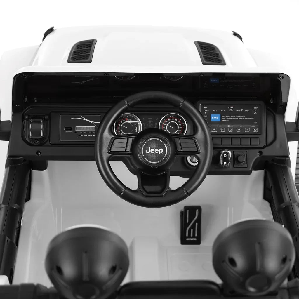 JEEP WRANGLER RUBICON WHITE - Masina de jucarie cu baterie