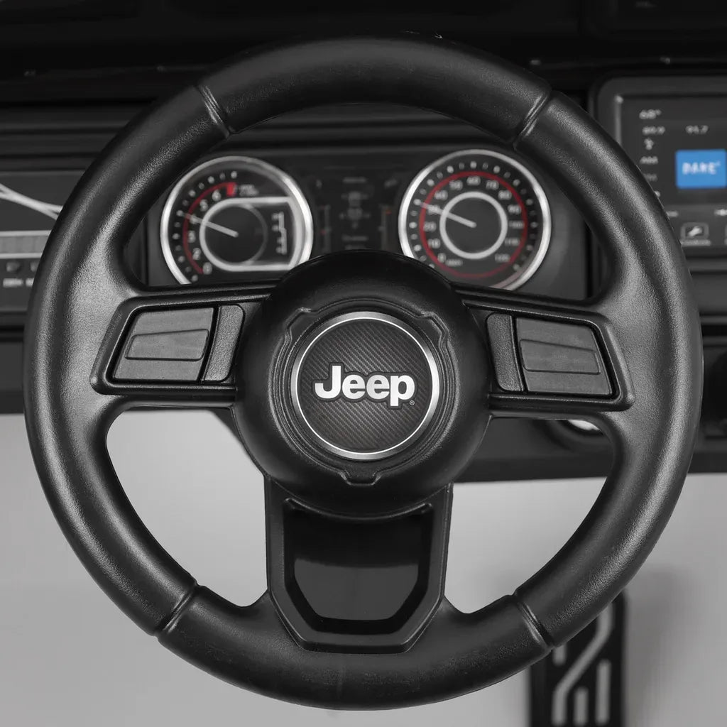 JEEP WRANGLER RUBICON WHITE - Masina de jucarie cu baterie