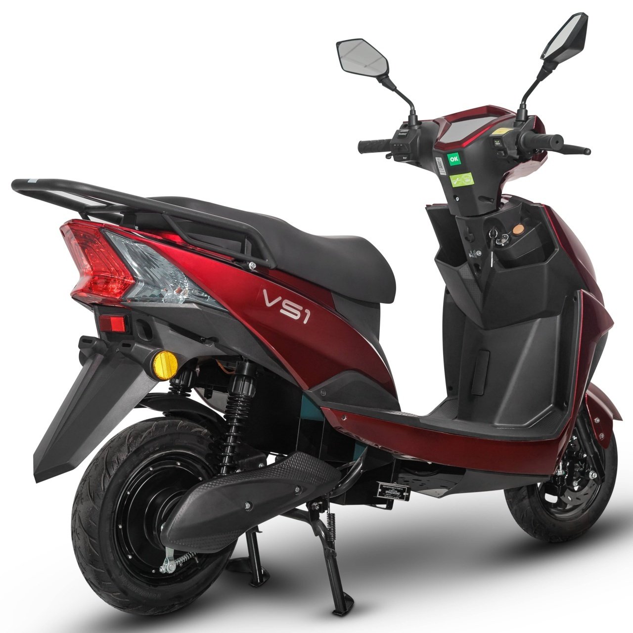 Scuter Electric Voltarom VS1 MODEL 2025, 2000W, Fara Permis, autonomie pana la 80 km, Visiniu