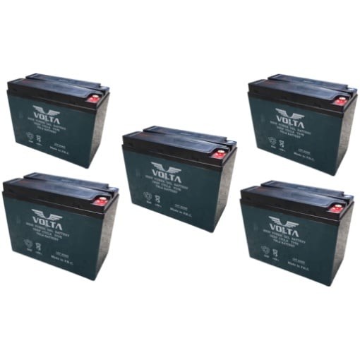 Set 5 baterii acumulatori pentru tricicluri electrice 60V-60Ah