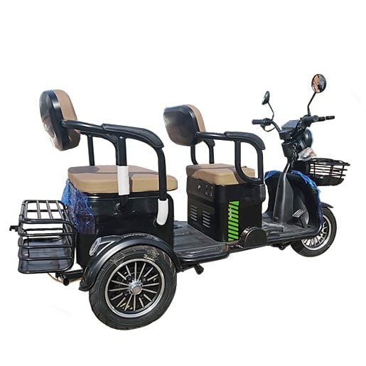 Triciclu Electric Voltarom, Motor 1800W, Fara Permis, Viteza Maxima 25 km pe ora, 1800W, Autonomie Pana La 60km, 2 locuri
