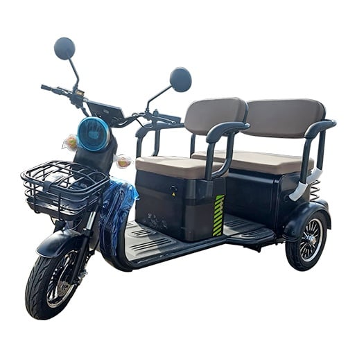 Triciclu Electric Voltarom, Motor 1800W, Fara Permis, Viteza Maxima 25 km pe ora, 1800W, Autonomie Pana La 60km, 2 locuri