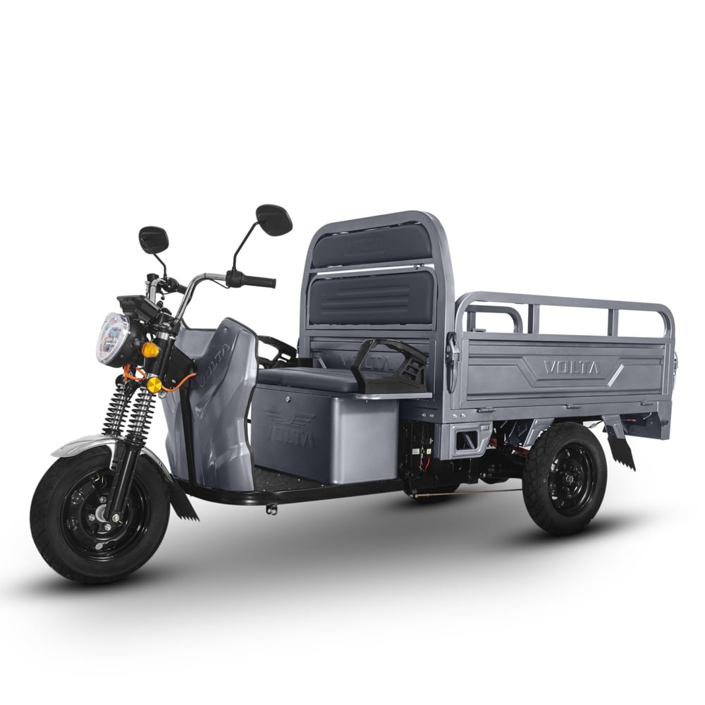 Voltarom Hercules, motor 3900W, 72V, 60 AH, viteza maxima 25 km pe ora, pana la 70km autonomie, Fara Permis, Triciclu Electric VT5, Tuk Tuk, Gri